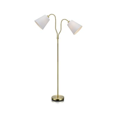 Markslöjd - Modena 2 Lattiavalaisin Messinki/Valkoinen | Alk. 140,00 €