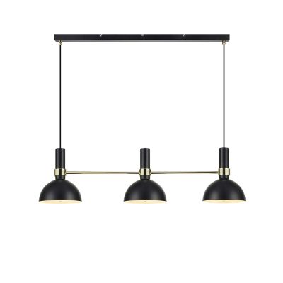 Markslöjd - Larry 3 Riippuvalaisin Musta/Harjattu Messinki | Alk. 148,00 €