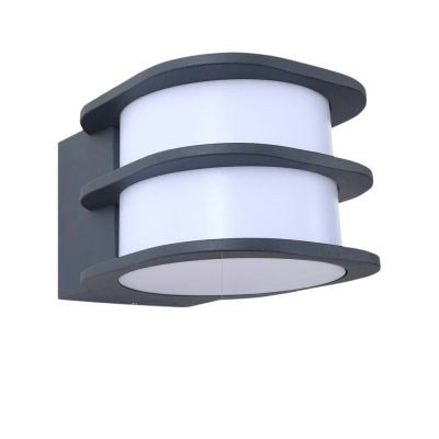 Lindby - Fyra Round LED Smart Ulkona Seinävalaisin Harmaa | Alk. 34,90 €