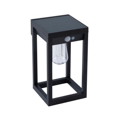 Lindby - Enea Smart Aurinkokenno Seinävalaisin w/Sensori Musta