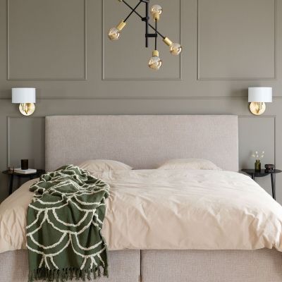 Unia Luxus sängynpääty sileä 170x122 cm Omega 08 kangas