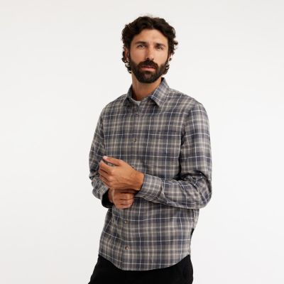 Finlayson Tartaani Kauluspaita Harmaa