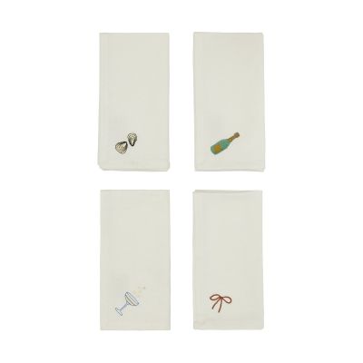 OYOY New Year puuvillaservetti 45x45 cm Offwhite