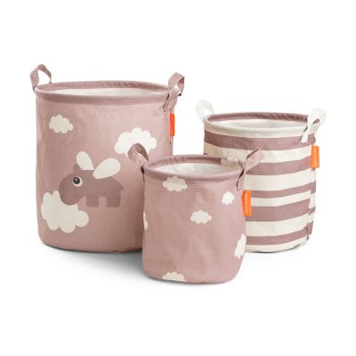 Done by deer Happy Clouds säilytyskori 3 osaa Puuteri | Alk. 31,00 €