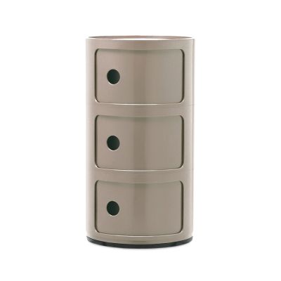 Kartell - Componibili 3 Sivupöytä Taupe