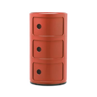 Kartell - Componibili 3 Sivupöytä Oranssi | Alk. 180,00 €