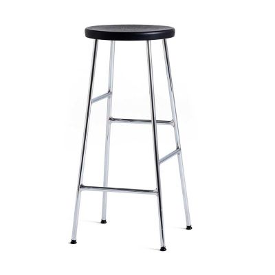 HAY Cornet baarijakkara 75 cm Soft black oak-chrome | Alk. 260,00 €