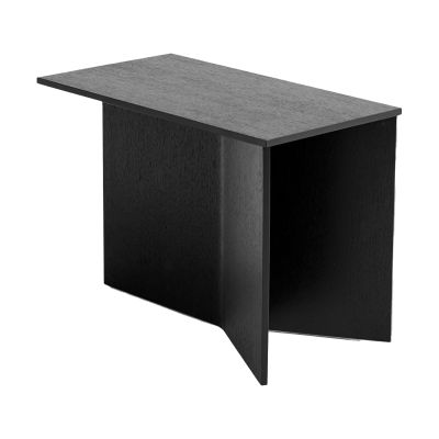 HAY Slit Oblong sivupöytä 27,5x49 cm Black lacquered oak | Alk. 224,10 €