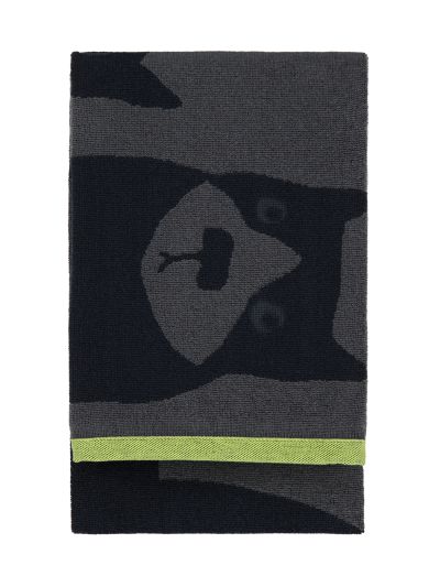 Finlayson Spot the Dog pyyhe Tummanharmaa / Musta / Lime