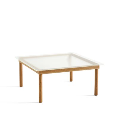 HAY Kofi sohvapöytä Oak-ribbed glass, 80 cm | Alk. 678,00 €