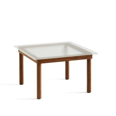 HAY Kofi sohvapöytä Walnut-ribbed glass, 60 cm | Alk. 619,00 €