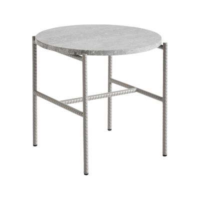 HAY Rebar sivupöytä Ø45 cm Grey marble-fossil | Alk. 346,50 €