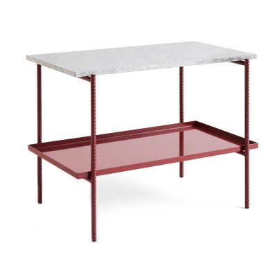 HAY Rebar sivupöytä 75x44x55 cm Grey marble-barn red | Alk. 593,10 €