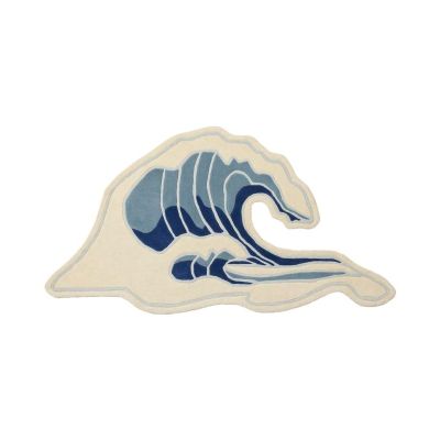 Broste Copenhagen Wave-matto Sininen, 85x160 cm | Alk. 169,90 €