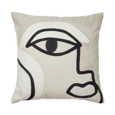 Broste Copenhagen Manon tyynynpäällinen 50x50 cm Musta | Alk. 46,00 €