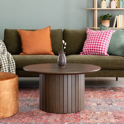 Veke Alessio pyöreä sohvapöytä Ø80 cm savutammi, kuvausmalli