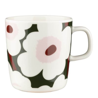 Marimekko - Unikko Muki 40 cl Tummanvihreä/Roosa | Alk. 17,00 €