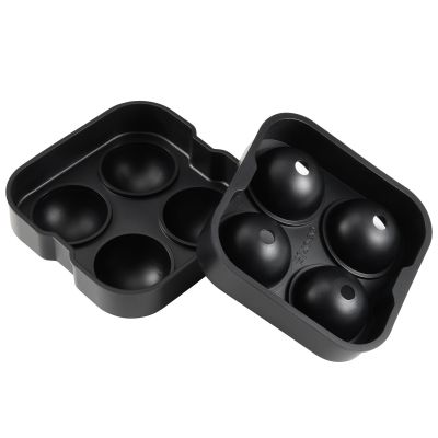 Dorre Isha jääpala-astia pyöreitä 4 kpl, musta