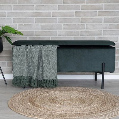 House Nordic Watford penkki säilytystilalla samettinen vihreä | Alk. 179,00 €