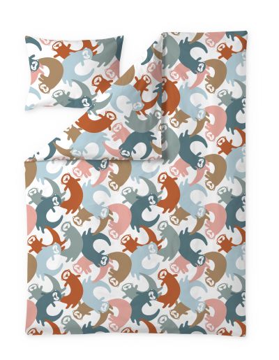 Finlayson Lutralutra pussilakanasetti Aqua / Ruskea / Oranssi | Alk. 41,97 €