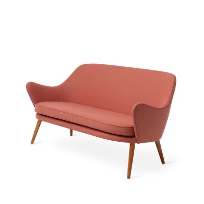 Warm Nordic Dwell sohva 2-istuttava kangas hero 511 blush, jalat savutammea | Alk. 3 607,20 €