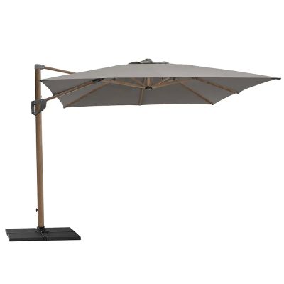 Cane-line, Hyde Luxe Kallistettava Aurinkovarjo 300x300 cm Taupe/Wood Look | Alk. 504,00 €