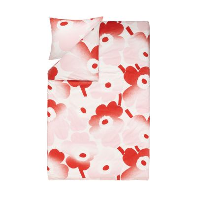 Marimekko Unikko Häivähdys sänkysetti 150x210 cm, 50x60 cm Vaaleanpunainen