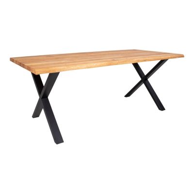 House Nordic Toulon ruokapöytä 200x95x75 cm öljytty tammi/ musta jalka | Alk. 975,00 €