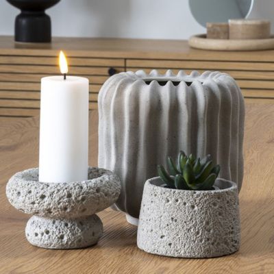 House Nordic Kynttilänjalka sementti 2 kpl setti harmaa | Alk. 15,90 €