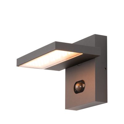 SLV - Abridor Ulkona Seinävalaisin Hybrid w/Sensori IP65 Matt Anthracite | Alk. 250,00 €