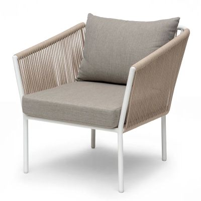 Hillerstorp, Lersund nojatuoli valkoinen/beige | Alk. 393,00 €