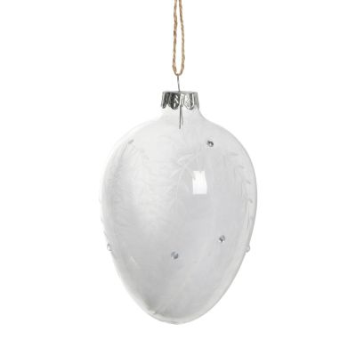 Lene Bjerre Estille pääsiäiskoriste 12 cm Clear-white | Alk. 9,50 €