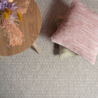 Mattokymppi Kaarna matto 240 cm pyöreä luonnonvalkoinen | Alk. 199,00 €