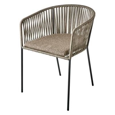 Brafab, PIATTO Tuoli käsinojilla - Raw Peanut / Black | Alk. 183,00 €