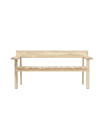 Carl Hansen & Son Gl101 park bench -tiikkipenkki, 62,3 x 173 x 77,5 cm