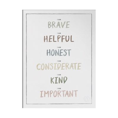 Kunskapstavlan® I am juliste 30x40 cm Dusty pastel | Alk. 19,00 €