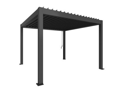 Biohort, Pergola storlek 3,5 x 3,5 metallinen tummanharmaa | Alk. 9 360,00 €