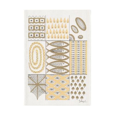 Ekelund Linneväveri Fiskglänta keittiöpyyhe 35x50 cm Keltainen | Alk. 15,90 €