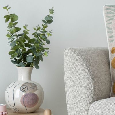 Ei brändiä Eucalyptus oksa tekokasvi vihreä 75 cm