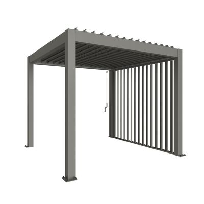 Biohort, Sivuseinäritilä pergolaan 4m metallinen kvartsinharmaa | Alk. 3 699,00 €