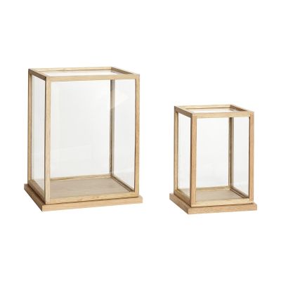 Hübsch Spectacle-näyttölaatikko suuri setti, 2 kpl Tammi | Alk. 145,90 €