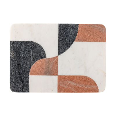 Bloomingville Jazzi leikkuulauta 20x28 cm Valkoinen-musta-ruskea | Alk. 44,00 €