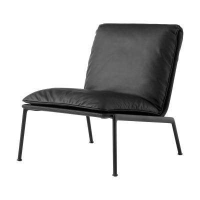 &Tradition Muno LN18 lounge-nojatuoli Dark chrome-Noble leather Black | Alk. 3 122,00 €