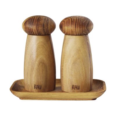 Aida Raw salt & pippurimylly sisältäen alustan Tiikki