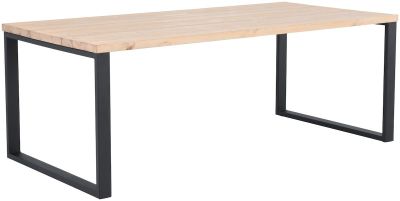 Veke Ruska terassiruokapöytä 200x100 cm antiikkipetsattu harjattu ja lakattu mänty/m | Alk. 598,00 €