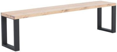 Veke Ruska terassipenkki 35x176 cm antiikkipetsattu harjattu ja lakattu mänty/musta m | Alk. 349,00 €