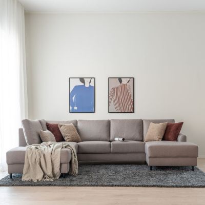 Vivano Sisu U-kulmasohva vasen hiekka Malmo New 16