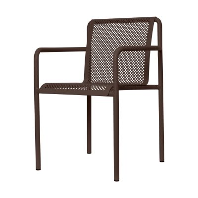 Ferm Living Dapple tuoli käsinojilla Dark Chocolate