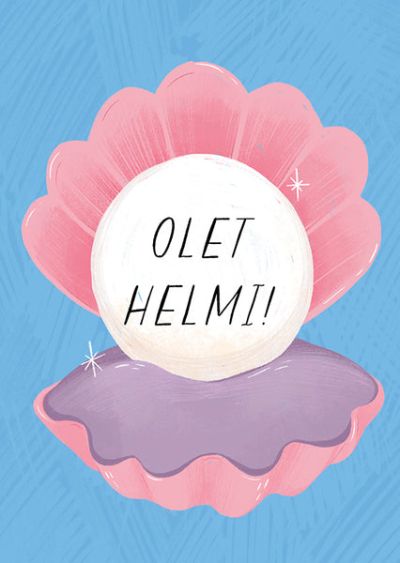 Vallila Simpukka, Olet helmi! - postikortti | Alk. 1,80 €