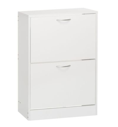4Living kenkäkaappi 60x24x80 cm valkoinen | Alk. 44,95 €